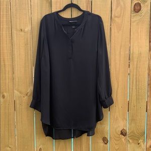 Lane Bryant black long sleeve tunic